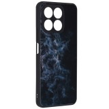 Husa pentru honor x8a, tech glass, glaze, blue nebula