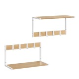 Cumpara ieftin Cuier Vasagle, LCR830W09, Natural, 50 x 24.2 x 26.5cm