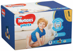 Scutece-chilotel Huggies Box Pack, Nr.4, Baieti, 9-14 kg, 72 buc foto