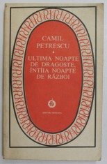ULTIMA NOAPTE DE DRAGOSTE , INTIIA NOAPTE DE RAZBOI de CAMIL PETRESCU , 1984 foto