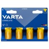 Baterii alcaline Varta Longlife LR14 C 1.5V, blister 4 buc