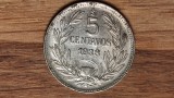 Chile - moneda de colectie rara - 5 centavos 1938 - impecabila, luciu de batere!, America Centrala si de Sud