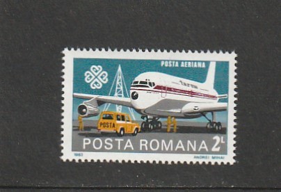 ROMANIA 1983 LP 1079 ANUL MONDIAL AL COMUNICATIILOR MNH NESTAMPILAT