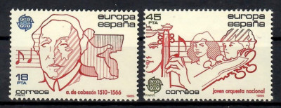 Spania 1985 - EUROPA - Anul Muzicii Europene, MNH foto