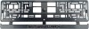 Set 2 bucati, suport numar inmatriculare Carbon, Stepway, Autohelix MSA