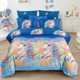 Cumpara ieftin Lenjerie de Pat Bumbac Finet, 1 Persoana , 4 Piese- KX8008