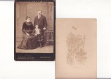 Foto cabinet CDV Cernauti, Bucovina-Gebruder Konig-rara, Romania pana la 1900, Portrete