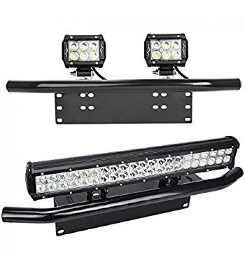 Bullbar universal pentru montaj proiectoare Negru