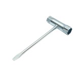 Cheie pentru bujie drujba 17x19 mm, 160 mm, cu surubelnita dreapta