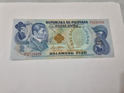 bancnota filipine 2 p 1978 foto