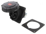 Conector Alimentare AC Trifazat 125A 400VAC IP67 Soclu Mamă