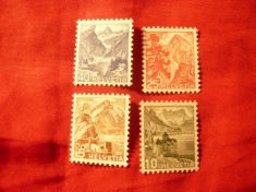 Serie mica Elvetia 1948 Peisaje , 4 valori