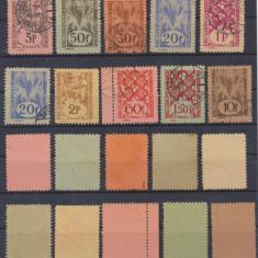 Ardealul de Nord 1945 emisiunea locala Oradea II 10 timbre diferite stampilate