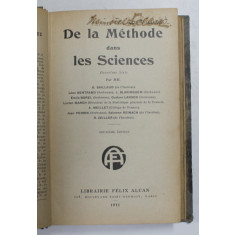 DE LA METHODE DANS LES SCIENCES par MM. B. BAILLAUD ...R. ZEILLER , 1911