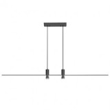Corp iluminat led suspendat 19W, 4000K, 80X115mm, negru