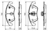 BOSCH 0 986 495 110 set placute frana,frana disc