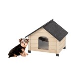 Casuta izolata pentru caini Leziter Doggie Premium M, 59x47x46 cm, gri