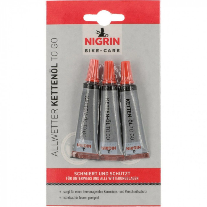 Nigrin Bike-Care Ulei Lanț Bicicletă All-Weather 3 x 3ML 50086