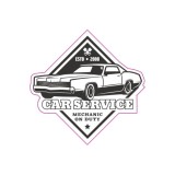 Abtibild &quot;RETRO CAR SERVICE&quot; Cod:TAG 011 / T2 Automotive TrustedCars, Oem