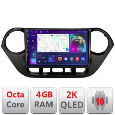 Navigatie HHyundai I10 2013-2019 C-HY38 Android Octa Core Ecran 2K QLED GPS 4G 4+32GB 360 KIT-HY38+EDT-E409-2K CarStore Technology foto
