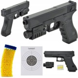 PISTOL REPLICA PUȘCĂ PENTRU BILE LASER SET GRATUIT DE 800 DE BILE ȚINTĂ