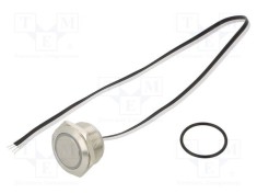 Comutator anti-vandalism ONPOW Poz: 2 SPST-NO 50mA/24VDC IP65 roşu