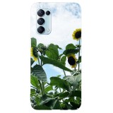 Husa compatibila cu Oppo A53 model Sunflower, Silicon, TPU, Viceversa, Transparent, Carcasa