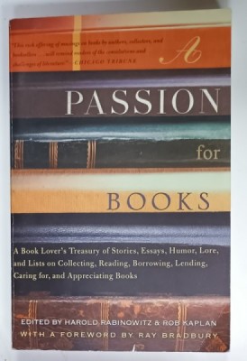 A PASSION FOR BOOKS , edited by HAROLD RABINOWITZ and ROB KAPLAN , 1999 foto