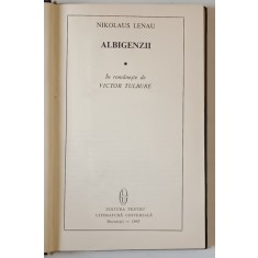 ALBIGENZII de NIKOLAUS LENAU, 1967