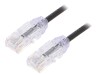 Cablu patch cord Cat6 negru 3m