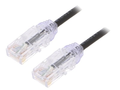 Cablu patch cord Cat6 negru 3m foto