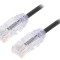 Cablu patch cord Cat6 negru 3m
