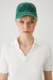 Medicine șapcă de baseball din bumbac femei, culoarea verde, cu imprimeu