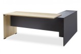 Cumpara ieftin Birou Lotus Oak, Antracit 180x160x75 cm
