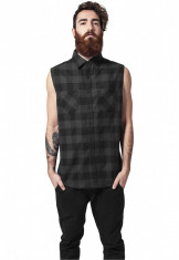 Camasa sleeveless checked flanell shirt Urban Classics S EU foto