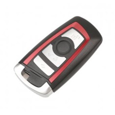 Carcasa cheie Topautochei&reg; pentru Bmw seria 5 F10, 4 butoane, ornament rosu