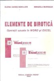 Elemente de birotica - Operatii uzuale in Word si Excel - Mihaela Muresan