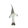 Ornament de craciun spiridus, flippy, gri/alb, textil, 80 cm
