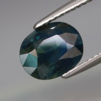 ~SAFIR NATURAL NETRATAT albastru verzui 2,20 ct. Certificat de Autenticitate ! foto