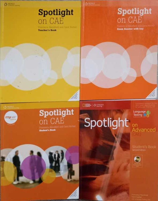 SPOTLIGHT ON CAE VOL.1-4 TEACHER&#039;S BOOK. EXAM BOOSTER WITH KEY. STUDENT&#039;S BOOK. SPOTLIGHT ON ADVANCED (CAE) - ST