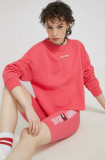 Cumpara ieftin Tommy Jeans bluza femei, culoarea roz, cu imprimeu