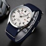 Ceas barbatesc CURREN 8268 Canvas Blue&amp;White