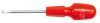 Surubelnita Dreapta Vorel Hi-Tec 2.5x63 mm, Maner Rosu, Otel CrV Magnetic