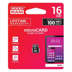 Card Micro SD Goodram, capacitate 16 GB, clasa 10 foto
