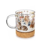 Cana Craciun sticla multicolora pluta IU &Oslash; 7 cm x 8,5 H, 250 ml