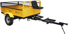 ProGARDEN Pachet Campo RM600C remorca 600kg motocultor, cu obloane inaltare, 1 osie, prindere bolt, roti profil agricol 6.00-12 ProAdvanced PowerfulTo