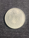 Moneda 1 franc 1972 Belgia, Europa