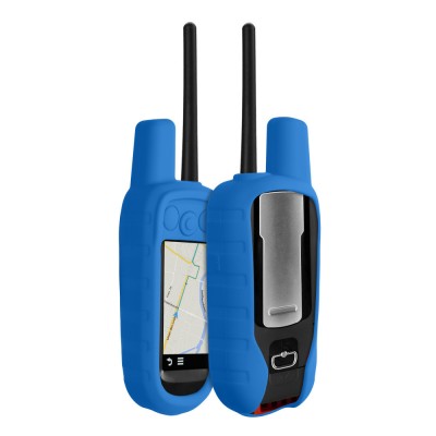 Husa de protectie Kwmobile pentru Garmin Alpha 100, Albastru, Silicon, KWM000011KE004C foto