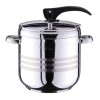 Oala sub presiune Floria, 9L, 3 straturi, inox 18/10, baza capsulata, siguranta dubla, compatibila masina spalat vase