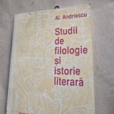 Studii de filologie si istorie literara - Al. Andriescu